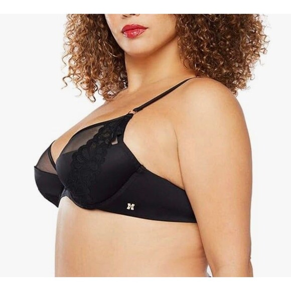 Savage X Savage Not Sorry Microfiber & Lace Half Cup Bra Size 42DD New With Tags - Picture 3 of 8